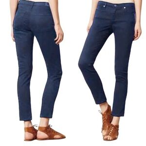 AG Stevie Ankle Slim Straight Jeans Size 26 Dark Wash